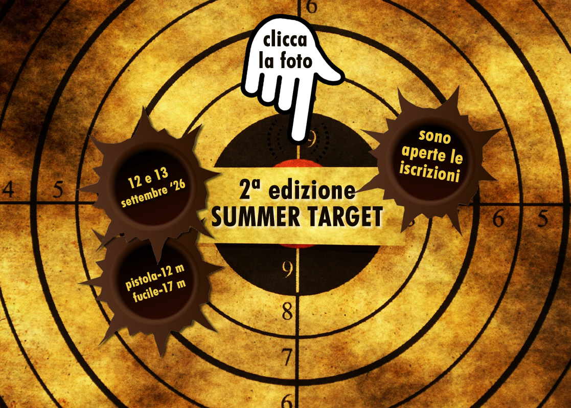 sono aperte le iscrizioni alla seconda edizione della Summer Target - 12 e 13 settembre, clicca per accedere alla pagina iscrizioni slide seconda edizione summer target